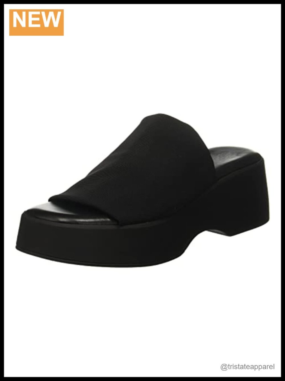 Womens Wedge Slide Sandals Platform Open Toe Slip On Elastic Band